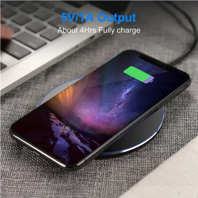 Încărcător wireless Qi 5W ultra subțire – suport încărcare telefon