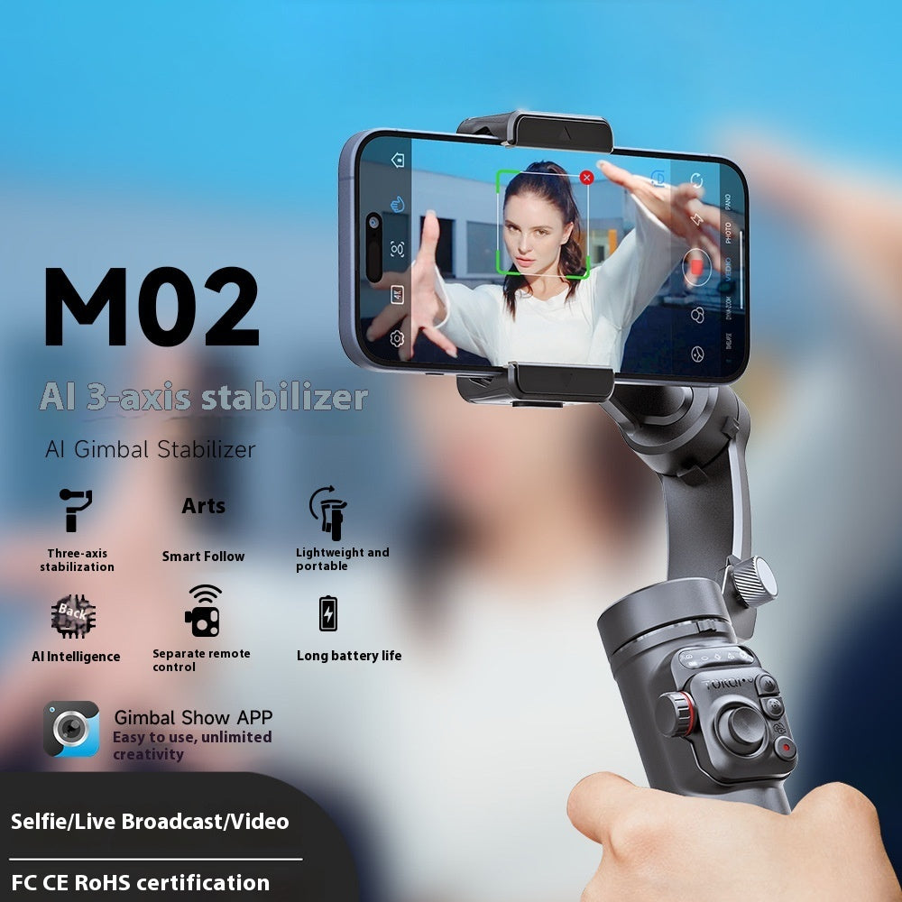 Stabilizator Telefon cu AI și Tracking Automat 360° pentru Filmare