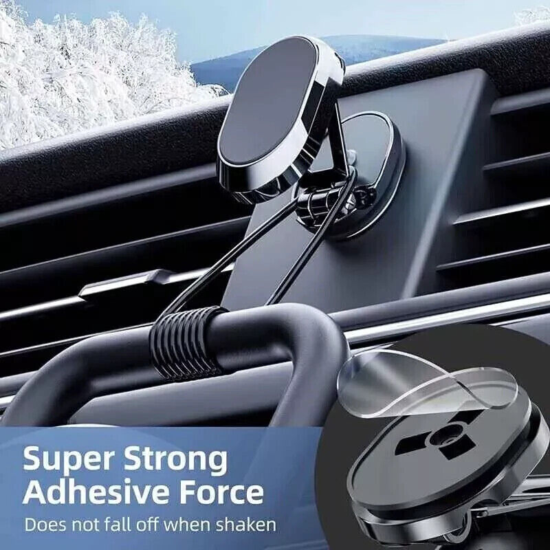Suport auto magnetic pliabil pentru telefon – rotire 360°