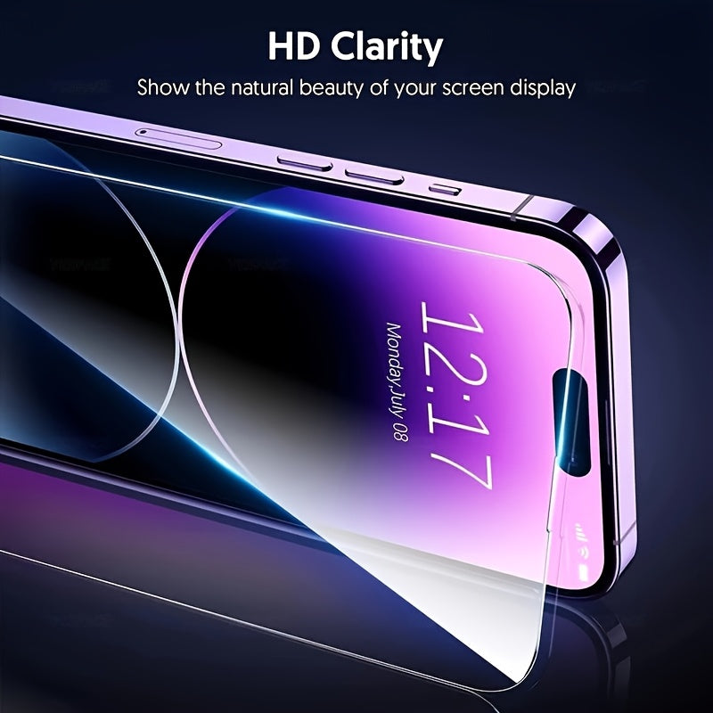 Set 8 folii sticlă securizată HD pentru iPhone