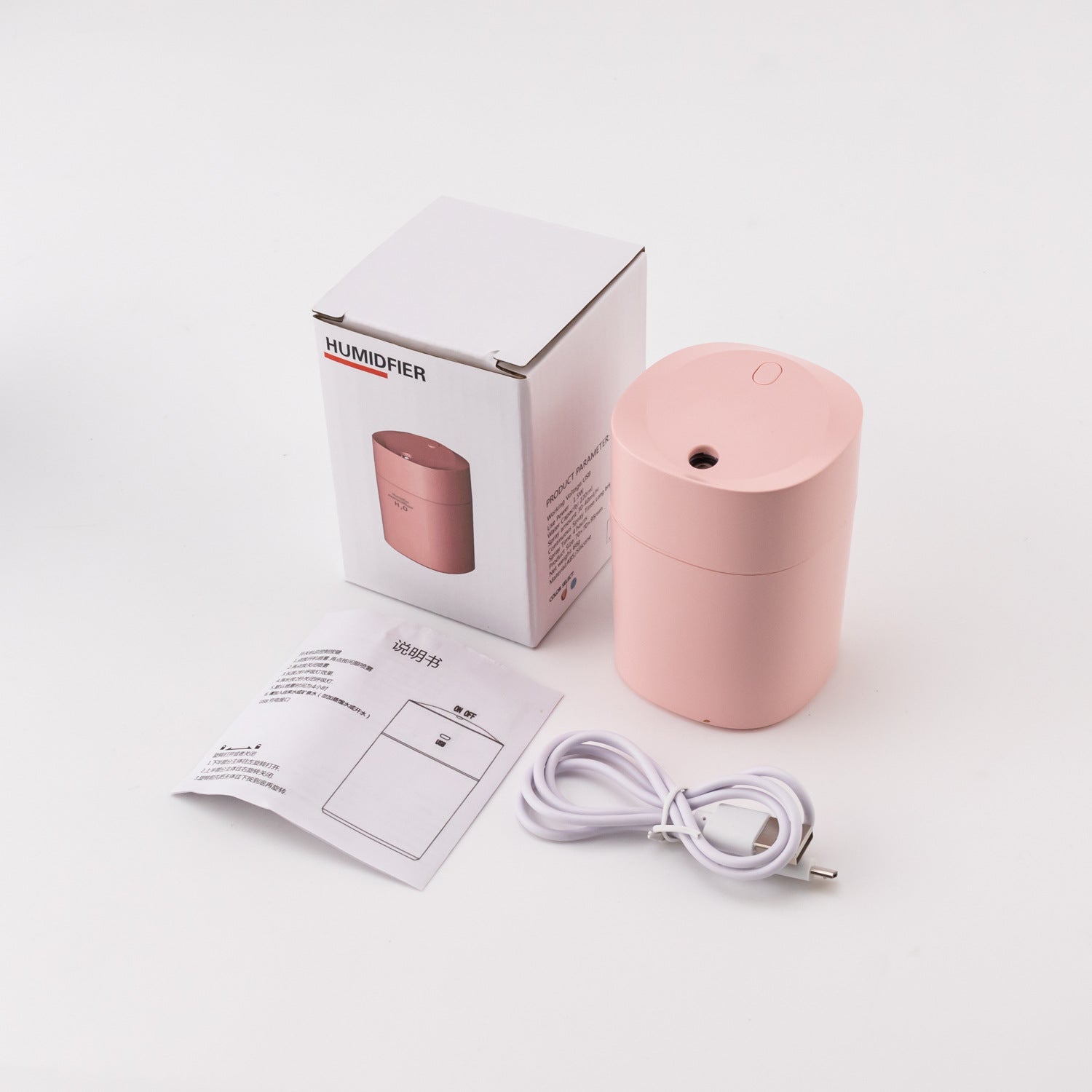 Difuzor aromaterapie USB cu pulverizare și lumină LED color