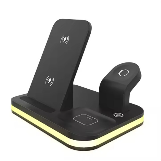 Stație încărcare wireless 4-în-1 pentru iPhone, Apple Watch și AirPods