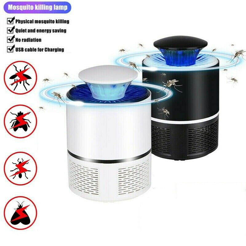Capcană insecte LED USB – lampă anti țânțari pentru casă și grădină
