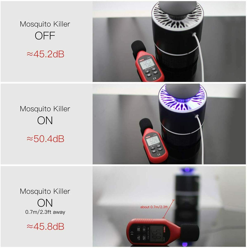 Capcană insecte LED USB – lampă anti țânțari pentru casă și grădină