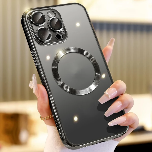 Husă iPhone MagSafe cu protecție cameră și magnet