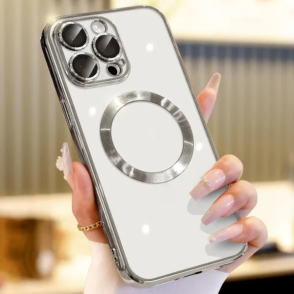 Husă iPhone MagSafe cu protecție cameră și magnet