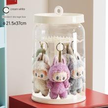 Cutie rotativă transparentă pentru păpuși de pluș – Display cu protecție praf