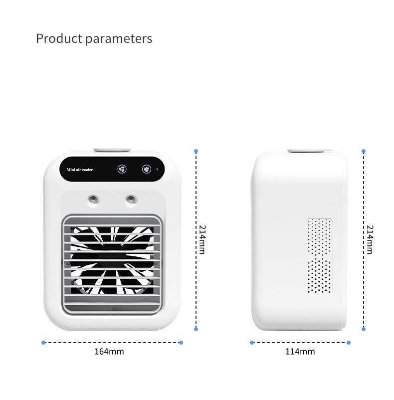 Mini Aer Condiționat Portabil cu Umidificare și Răcire USB