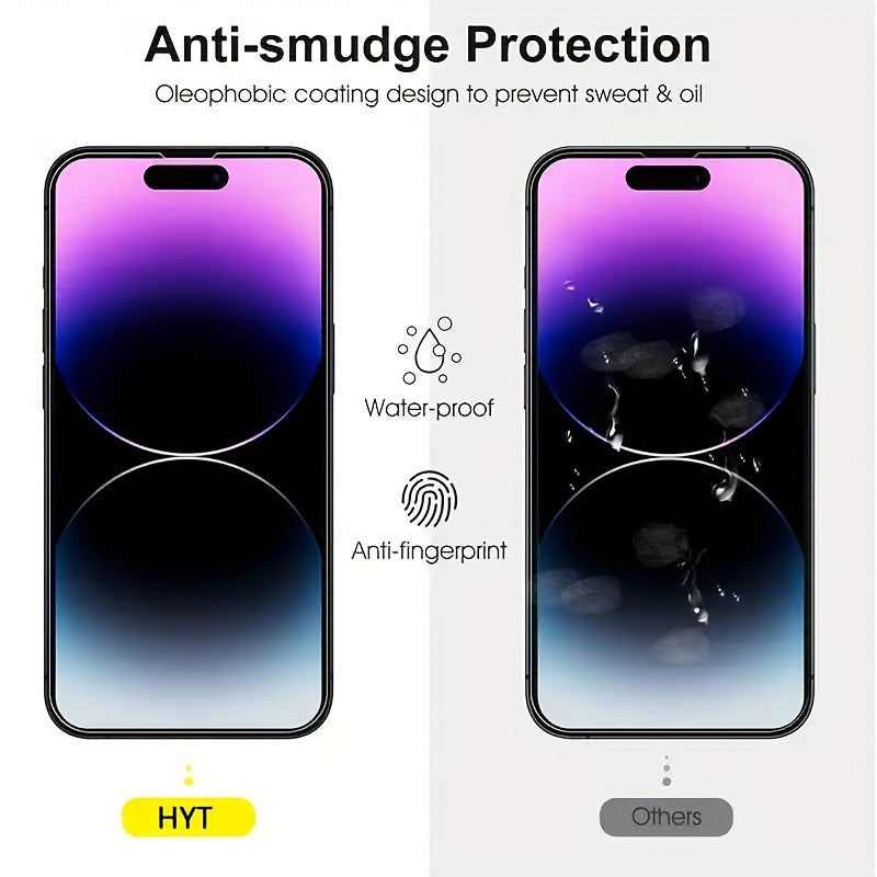 Set 8 folii sticlă securizată HD pentru iPhone