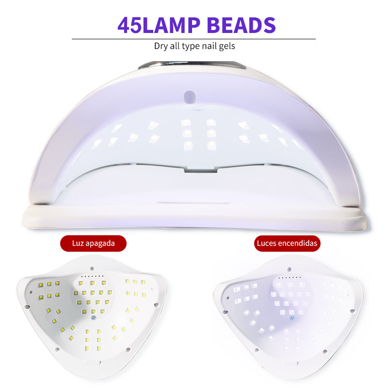 Lampă UV LED pentru unghii cu senzor automat – uscător oja gel 45 LED