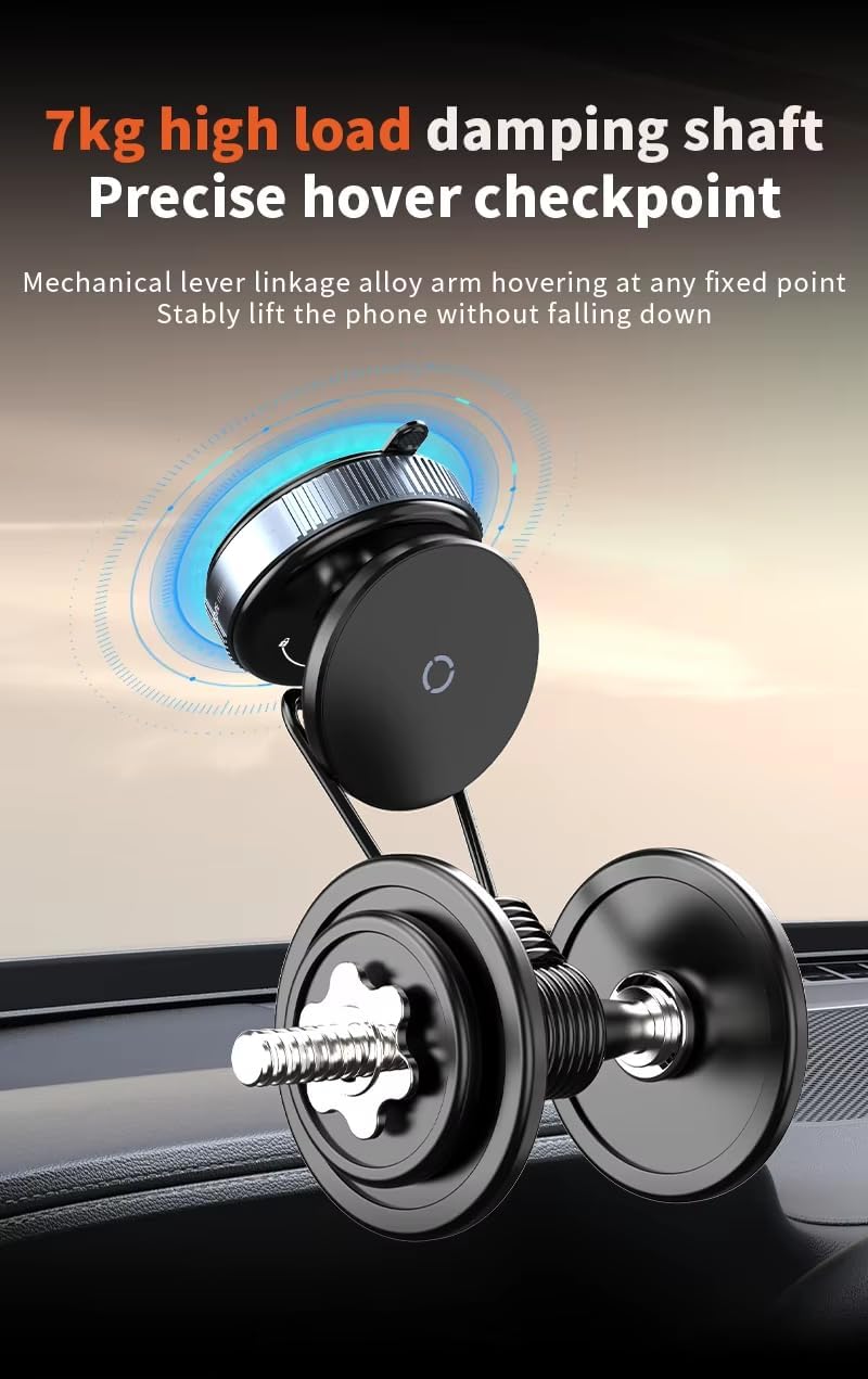 Suport auto magnetic telefon cu 20 magneți și ventuză vid