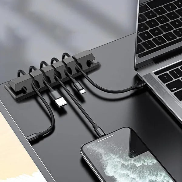 Organizator cabluri birou – Set 5 bucăți pentru gestionarea cablurilor