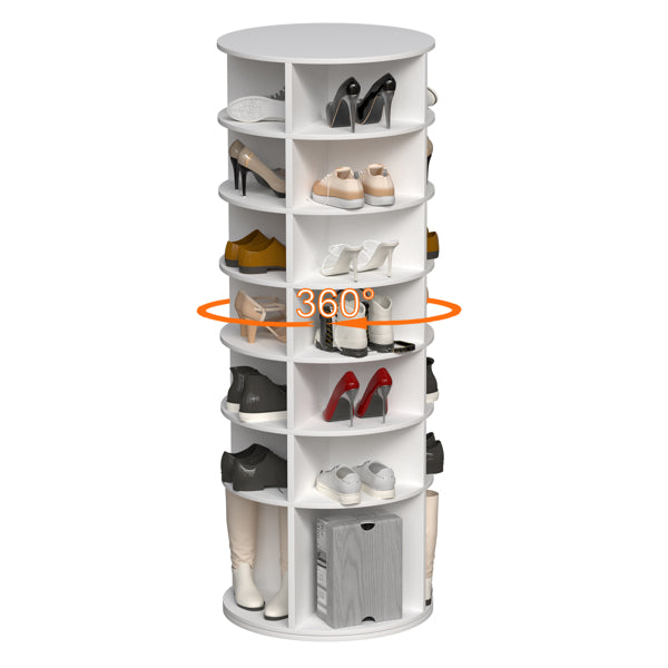 Suport rotativ pentru pantofi cu 7 etaje – organizator vertical pentru pantofi și accesorii