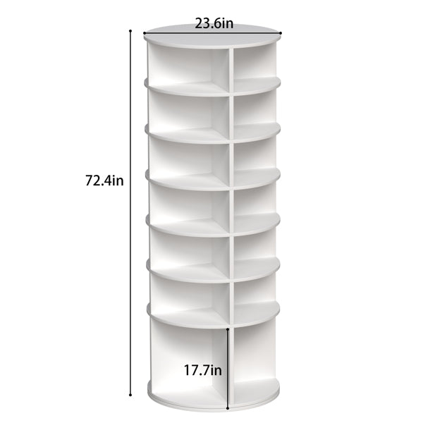 Suport rotativ pentru pantofi cu 7 etaje – organizator vertical pentru pantofi și accesorii