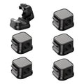 Organizator magnetic pentru cabluri – Set 6 cleme adezive pentru birou, mașină și noptieră