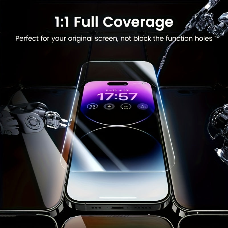 Set 8 folii sticlă securizată HD pentru iPhone