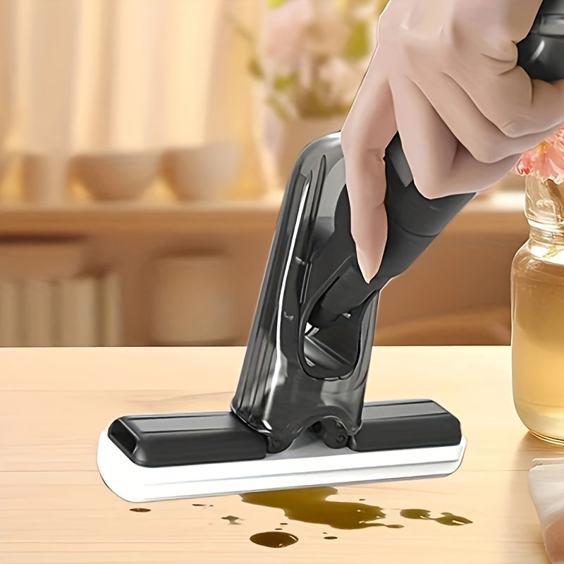 Mini mop cu spray pentru curățare – mop portabil cu auto-stoarcere pentru bucătărie și baie