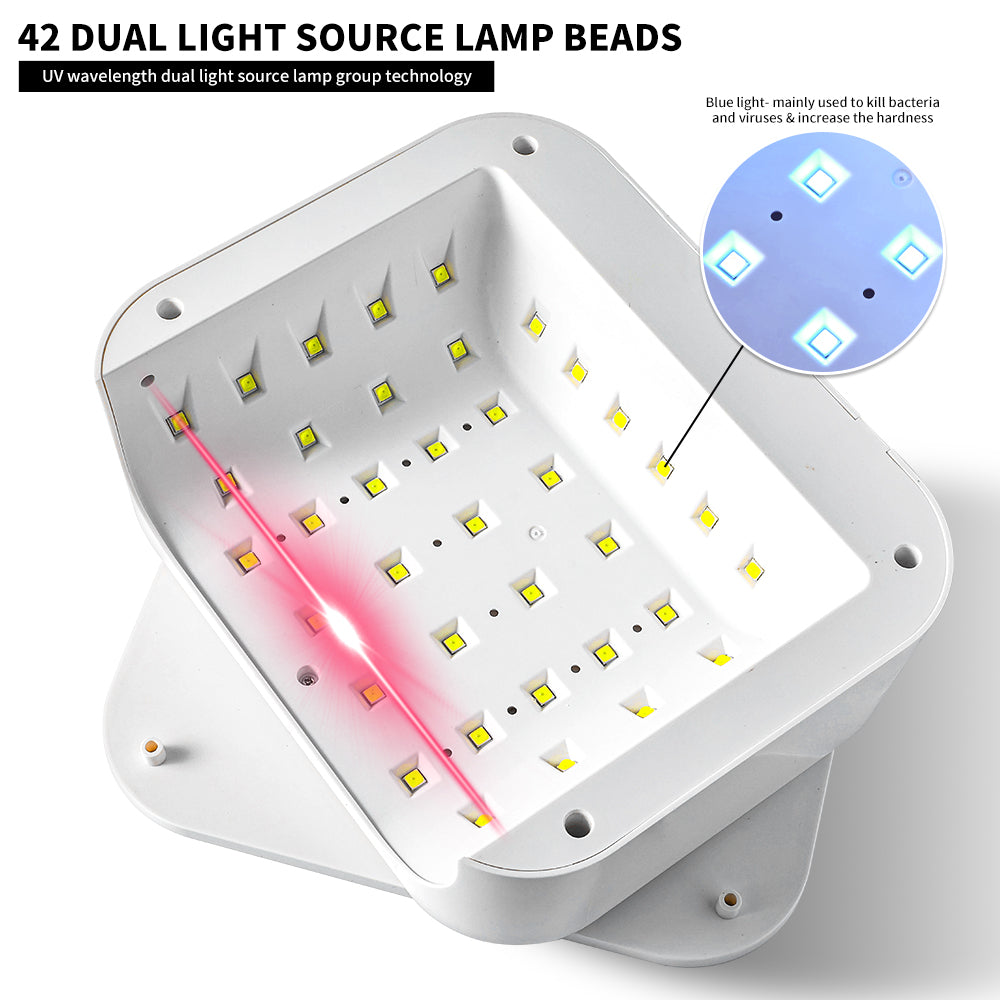Lampă UV LED pentru unghii fără fir – uscător profesional reîncărcabil cu senzor automat