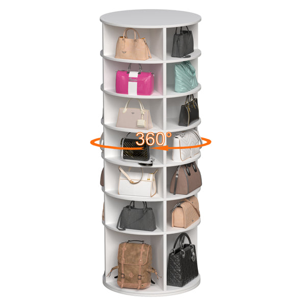 Suport rotativ pentru pantofi cu 7 etaje – organizator vertical pentru pantofi și accesorii
