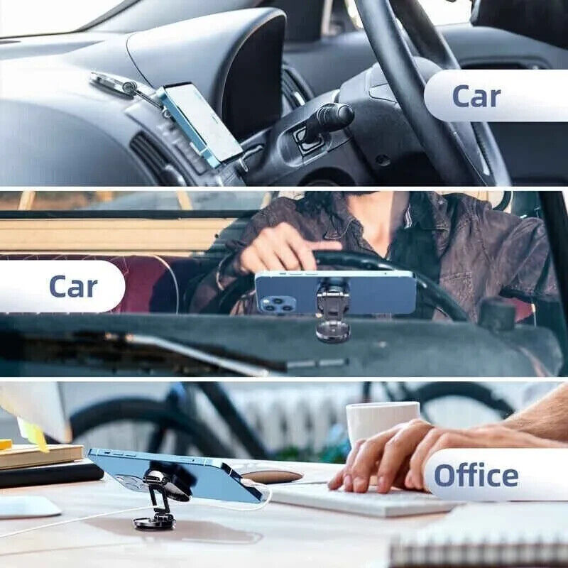 Suport auto magnetic pliabil pentru telefon – rotire 360°