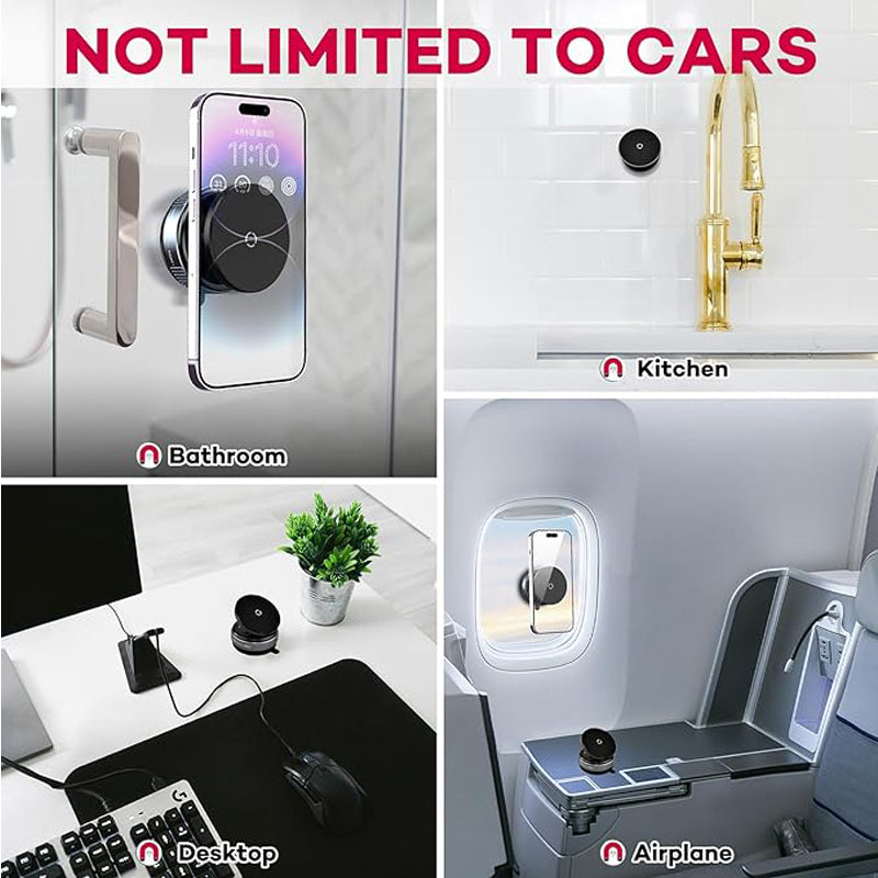 Suport auto magnetic telefon cu 20 magneți și ventuză vid