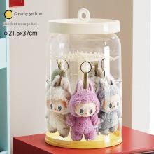 Cutie rotativă transparentă pentru păpuși de pluș – Display cu protecție praf