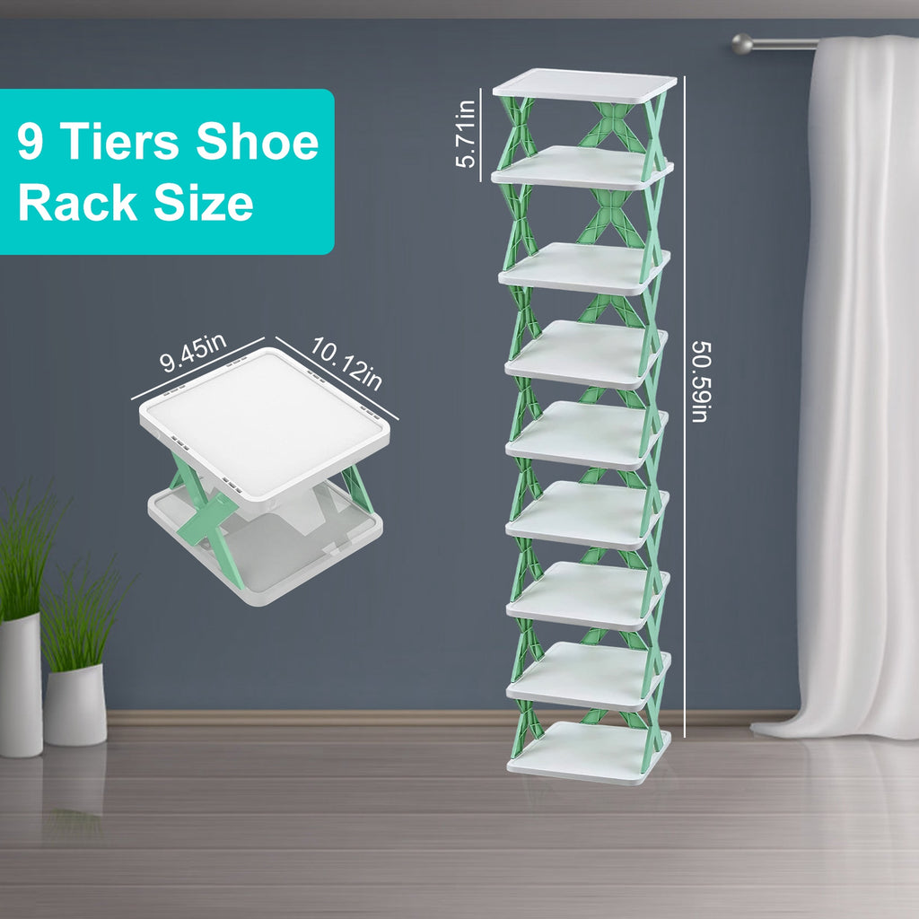 Organizator vertical pentru pantofi cu 9 niveluri – Raft economisire spațiu