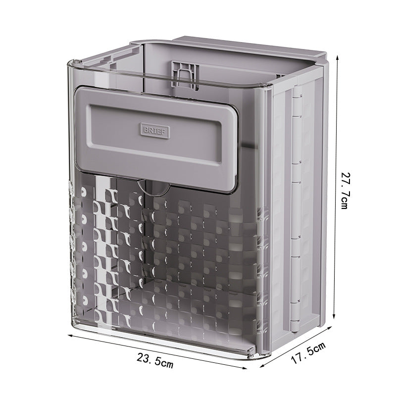 Coș de gunoi pliabil pentru bucătărie – Montare pe ușă sau perete, 10L