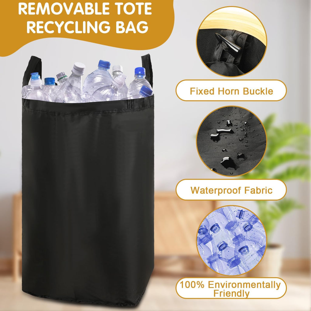 Recipient depozitare sticle pentru reciclare – sac organizator sticle cu capacitate mare