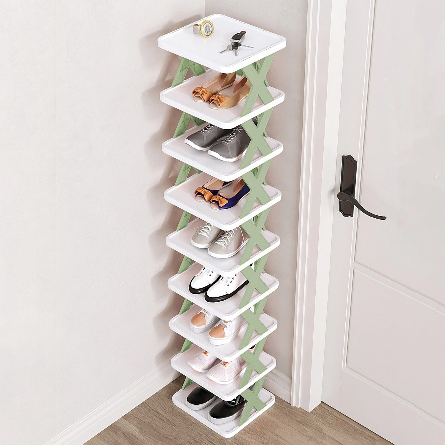 Organizator vertical pentru pantofi cu 9 niveluri – Raft economisire spațiu