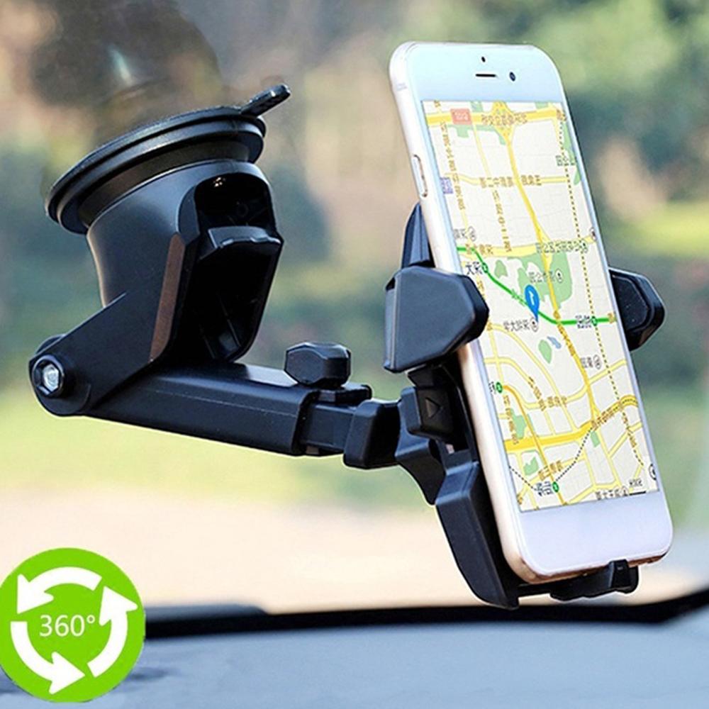 Suport auto telefon cu ventuză reglabilă 360° universal